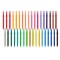 KINGART® Twin-Tip™ Brush & Ultra Fine Markers, Carrying Case, Set of 36 Unique Bright Colors
